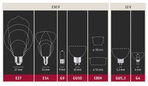Candle LED bulb E14 4.7 W 2,500 K gold dimmable