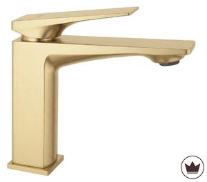 Bathroom faucet PREMIUM Rea Prime Brush Gold Low