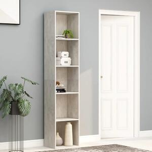 Book Cabinet Concrete Grey 40x30x189 cm Engineered Wood