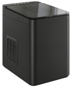 HOMCOM Countertop Ice Maker Machine Self-Cleaning Compact Ice Machine with Ice Scoop and Basket Black