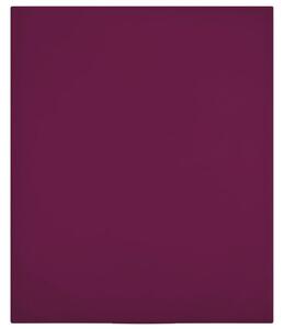 Jersey Fitted Sheet Bordeaux 160x200 cm Cotton