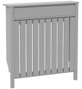 HOMCOM 93 x 88.5cm Rustic-Look Radiator Cover - Grey