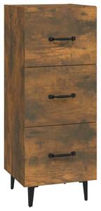 Sideboard Smoked Oak 34.5x34x90 cm Engineered Wood