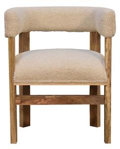 Boucia Cream Solid Wood Chair