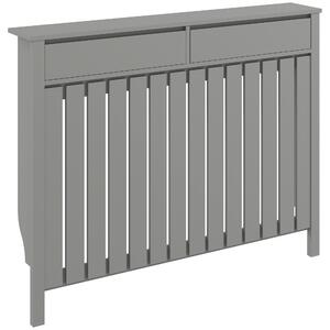 HOMCOM 93 x 119cm Modern Radiator Cover - Grey