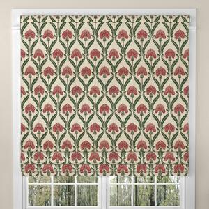 ANTE DECOR Highland Thistle Made To Measure Roman Blind Cream Red