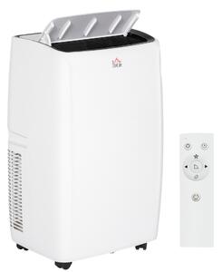 HOMCOM 14,000 BTU Mobile Air Conditioner for Room up to 40m², with Dehumidifier, Sleep Mode, 24H Timer On/off, Wheels Aosom UK