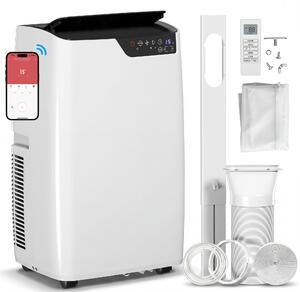 HOMCOM Portable Air Conditioner 12000 BTU, 4-in-1 AC Unit with Cool, Dehumidifier, Fan, Sleep Mode, WiFi Voice Remote Control