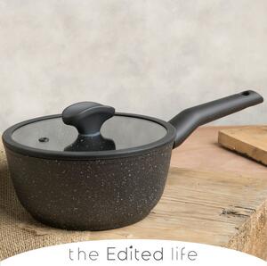 Dunelm Non-Stick Recycled Aluminium Saucepan, 18cm