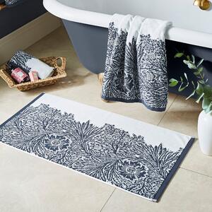 William Morris At Home Marigold Bath Mat 50cm x 90cm Prussian Blue