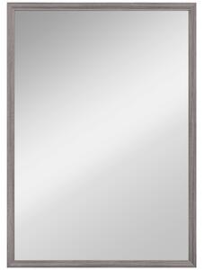 HOMCOM Wall Bathroom Mirror, 50 x 70 cm Wall-Mounted Mirror for Living Room, Bedroom, Hallway, Grey