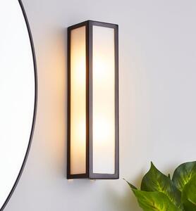 Fletcher Boxed Bathroom Wall Light Black