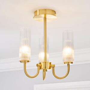 Dorma Henstone Bathroom Semi Flush Ceiling Light