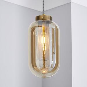 Safi Mesh Antique Brass Pendant Light