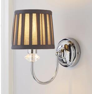 Dorma Genevieve Grey Wall Light