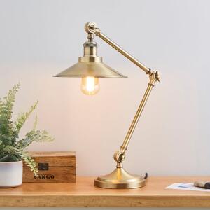 Churchgate Langton Antique Brass Table Lamp