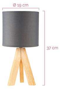 Pauleen Woody Love table lamp with wooden frame