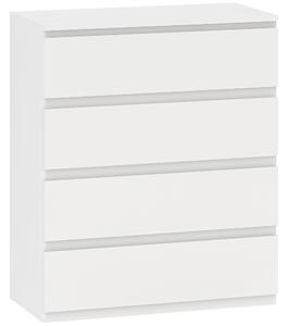 HOMCOM Chest of Four Drawers - White