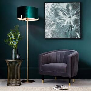 Vogue Balaton Green Velvet Floor Lamp