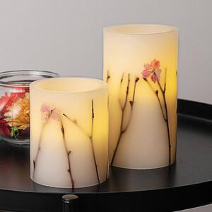 Pauleen Shiny Blossom Candle LED candle set of 2