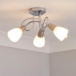 Smithson 3-Light Chrome Semi Flush Ceiling Light