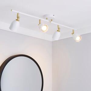 Clio 4 Light White Semi Flush Spotlight Bar