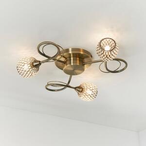 Vogue Malden 3 Light Flush Ceiling Light