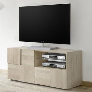 Aleta Wooden TV Stand With 1 Door 1 Drawer In Sonoma Oak