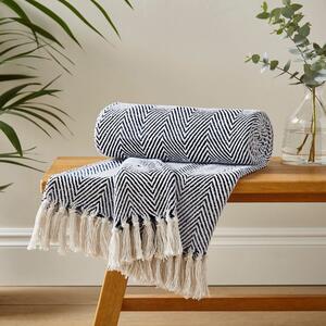Jenson Herringbone Throw Blanket 130cm x 180cm