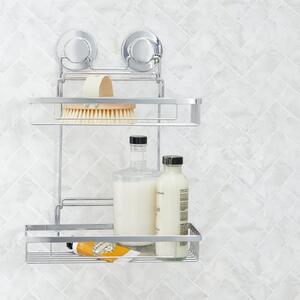 Twist n Lock Rectangle Two Tier Shower Caddy