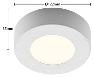 Prios Edwina LED ceiling light, white, 12.2 cm