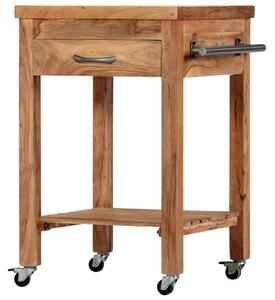 Kitchen Trolley 58x58x89 cm Solid Acacia Wood