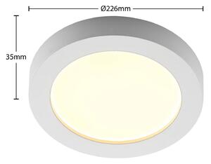 Prios Edwina LED ceiling light, white, 22.6 cm