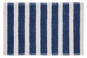 Nautical Bobble Stripe Navy Bath Mat