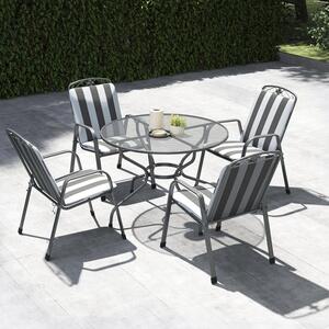 Pacific Lifestyle Elegance Round 4 Seater Dining Set with Cushions