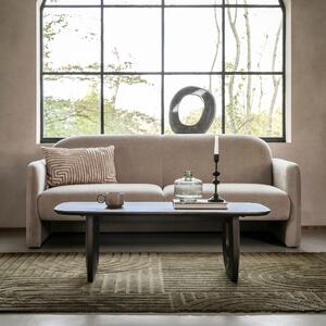 Denver Fabric 3 Seater Sofa Cream