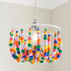 Julie Pom Pom Easy Fit Pendant Shade Multicoloured