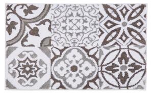 Geo Tile Grey Bath Mat