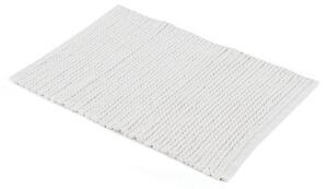 White Cable Knit Bath Mat