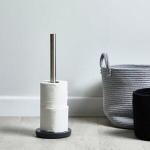 Grey Resin Toilet Roll Holder