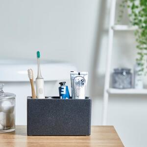 Grey Resin Electric Toothbrush Holder