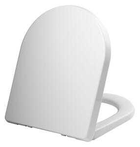 Thermoplast White Soft Close D Shape Toilet Seat