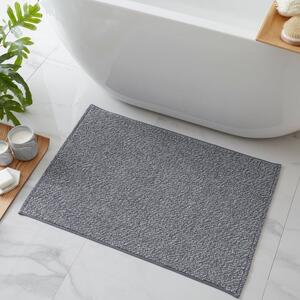 Charcoal Marl 100% Cotton Bath Mat