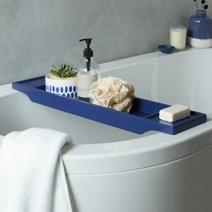 Navy Bamboo Bath Rack