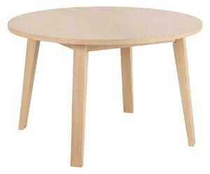 Agnano Wooden Coffee Table Round In White Oak