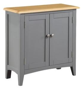 Roswell Wooden Sideboard With 2 Doors In Mid Oak And Grey