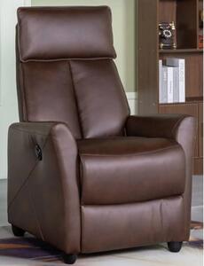 Liberty Electric Faux Leather Reclining Chair In Tan