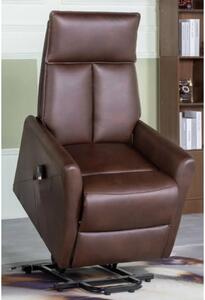 Liberty Electric Faux Leather Lift And Tilt Reclining Chair In Tan