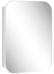 HOMCOM Bathroom Medicine Cabinet with Mirror, Bathroom Wall Cabinet with Adjustable Shelves, Soft Close Hinges, White