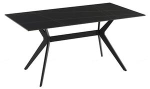 Lyons Sintered Stone Dining Table Rectangular In Black